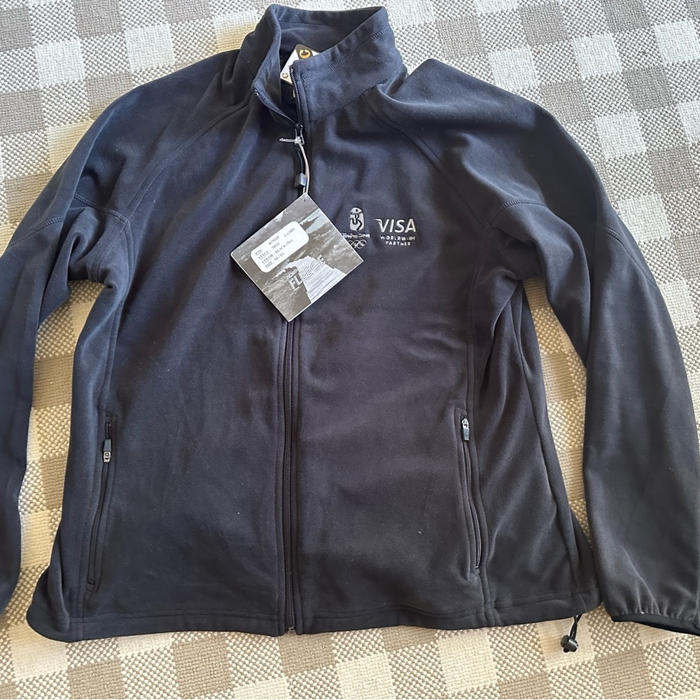VISA Beijing Olympics 2008 XL soft fleece zip up  (female)